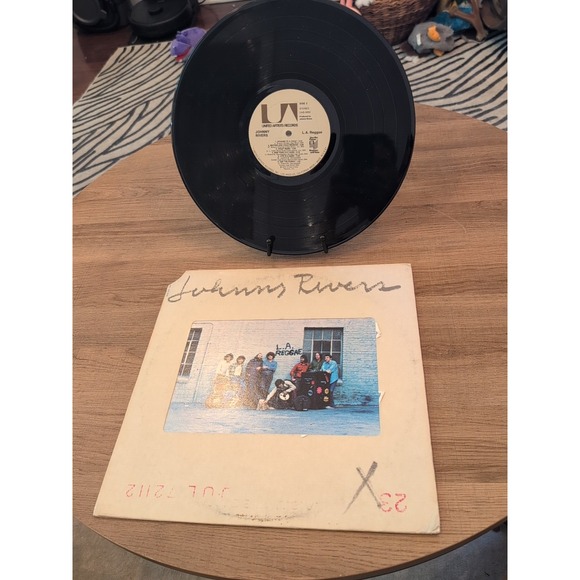 JOHNNY RIVERS L.A. REGGAE UNITED ARTIST TRANSPARENCY  vinyl  unique cover - Picture 1 of 1